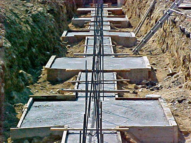 Foundation formed and poured
